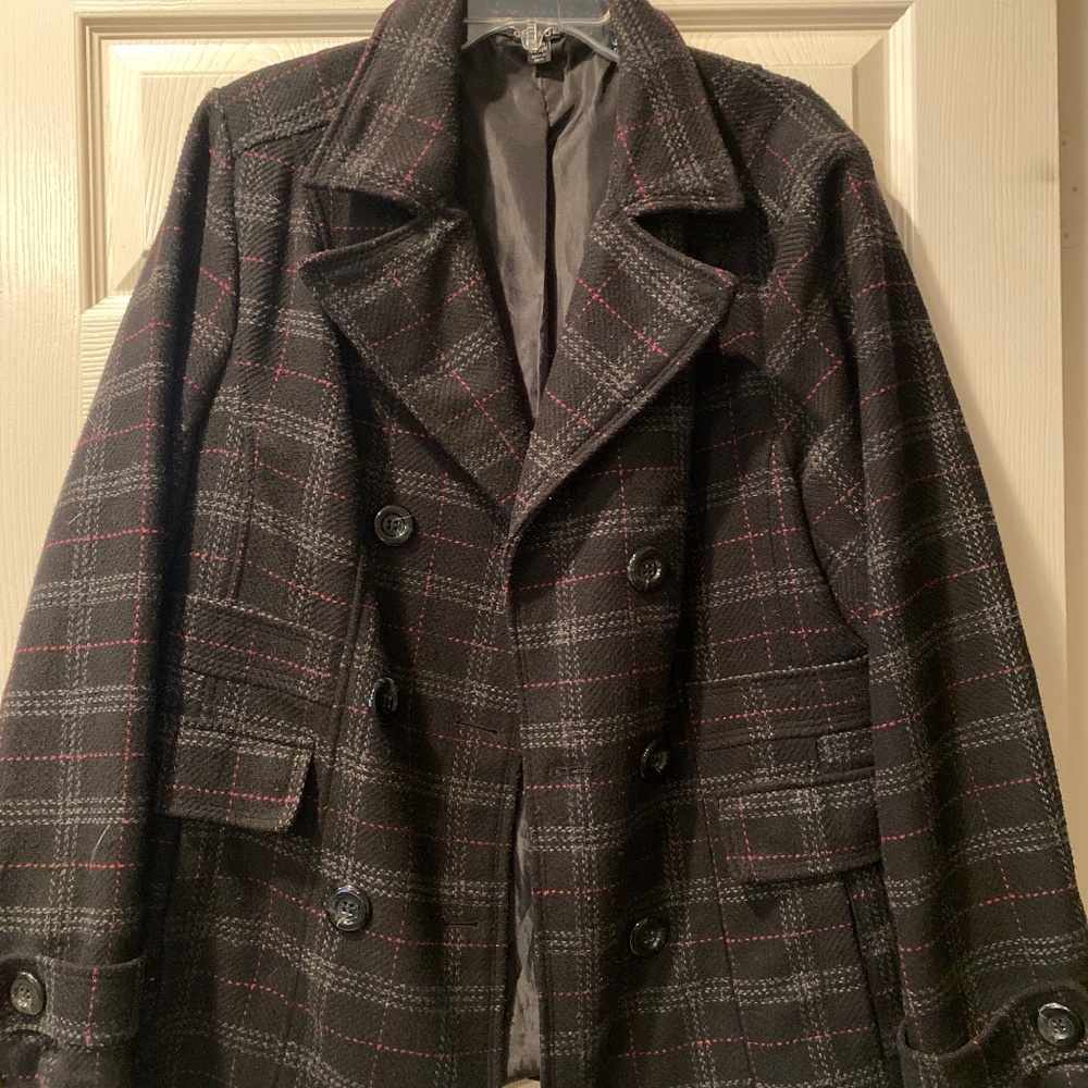Plus size pea coat